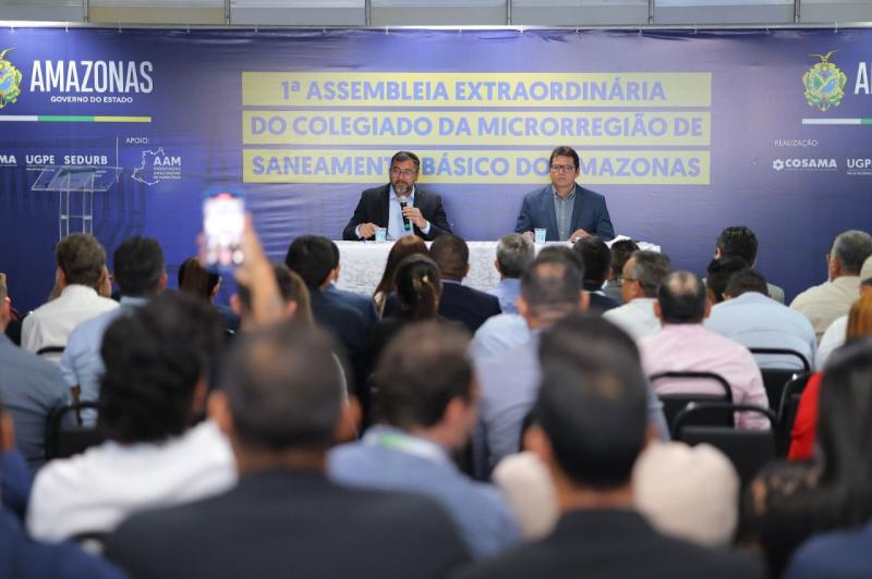 Governador Wilson Lima destaca avanços no saneamento e instala nova estrutura que vai apoiar municípios do interior Governador Wilson Lima destaca avanços no saneamento e instala nova estrutura que vai apoiar municípios do interior