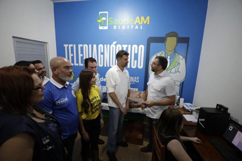 Governador Wilson Lima inaugura salas do Telessaúde em Apuí e amplia acesso a serviços especializados no interior Governador Wilson Lima inaugura salas do Telessaúde em Apuí e amplia acesso a serviços especializados no interior