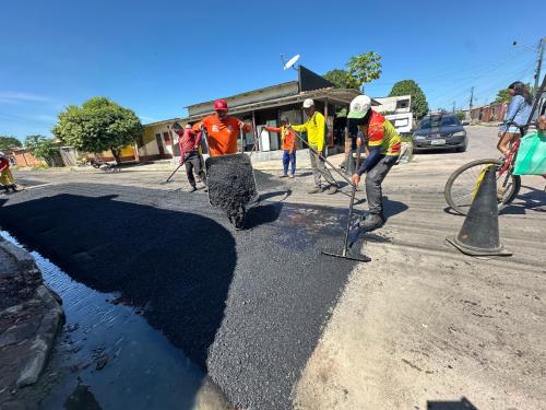 Itaúna II recebe nova pavimentação e serviço vai se expandir para novos bairros