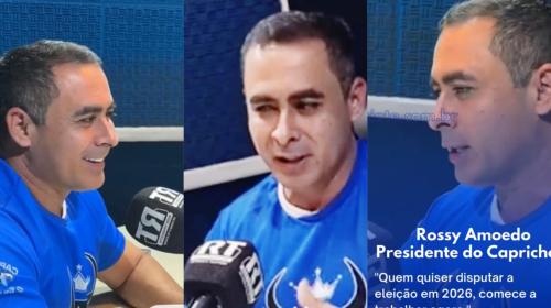 Rossy Amoedo confirma saída da presidência do Caprichoso e aconselha candidatos a se preparar para a eleição de 2026: “Não vai ter golpe”