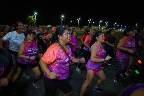 Agosto Lilás: Aulão de Dança alerta Parintins pelo fim da violência contra a mulher