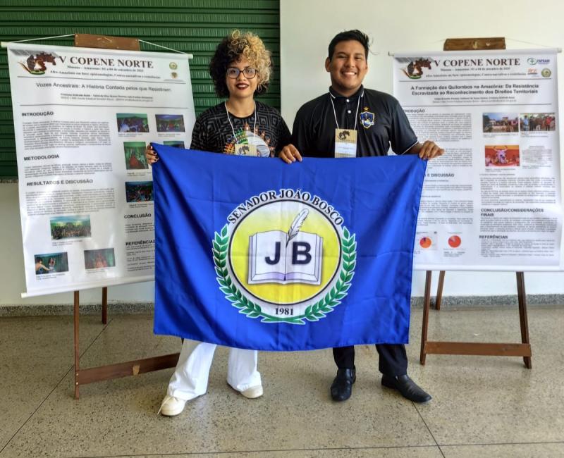 Alunos da Escola João Bosco participam do V COPENE Norte com pesquisas sobre Formação Quilombola, memória e resistência na Amazônia