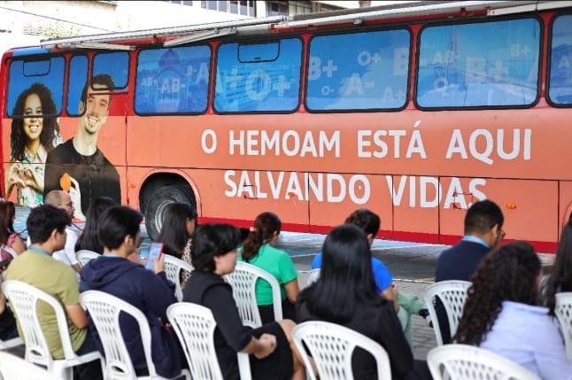 Campanha de doação de sangue no TCE-AM leva esperança a 236 pessoas