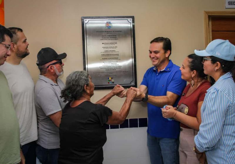 Prefeito Mateus Assayag inaugura Escola Raimundo Brandão no Miriti