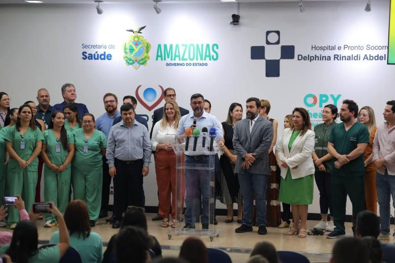 Governador Wilson Lima apresenta balanço e destaca primeiro transplante de fígado realizado no Hospital Delphina Aziz