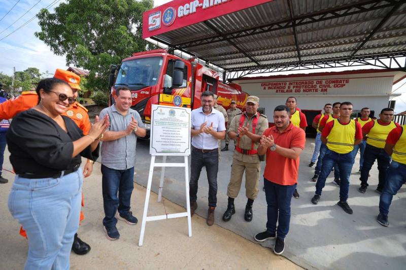 Governador Wilson Lima inaugura 12º Grupamento Integrado de Combate a Incêndio e Proteção Civil em Atalaia do Norte