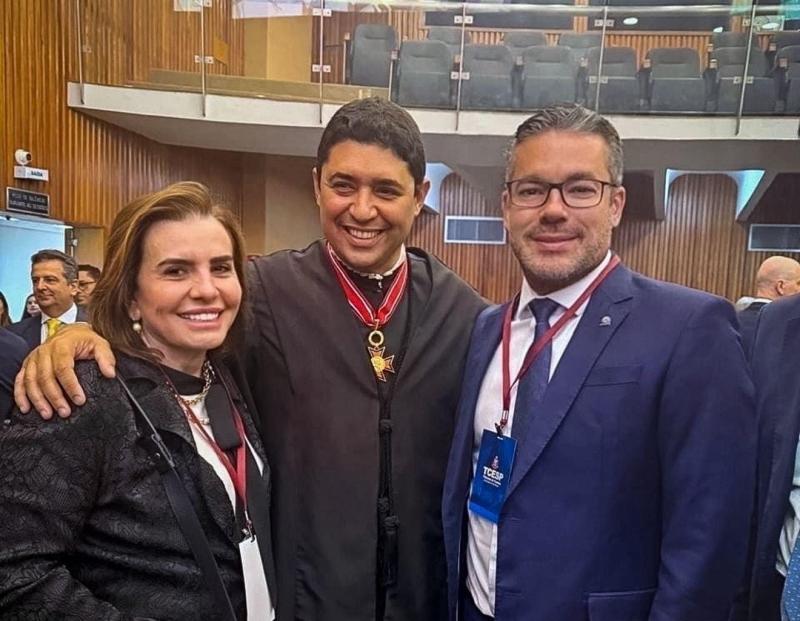 Presidente e corregedor do TCE-AM participam da posse do novo conselheiro do TCE de São Paulo