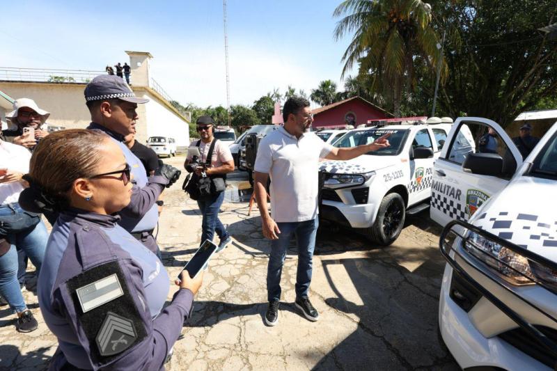 Governador Wilson Lima entrega sete novas viaturas e reforça a segurança em Tabatinga