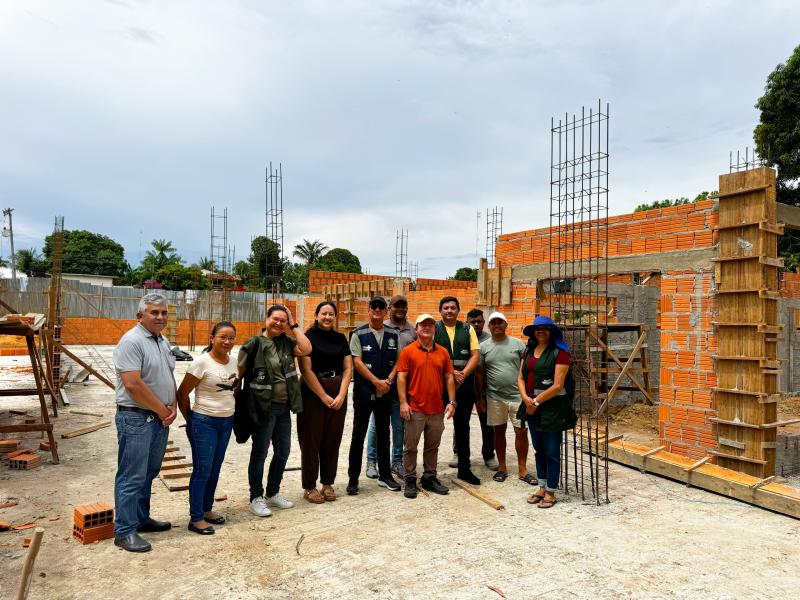 Prefeitura de Parintins e Governo Federal vistoriam obras das novas UBSs de Mocambo e Caburi
