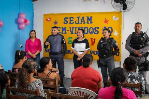 Em roda de conversa, Vanessa Gonçalves e Ronda Maria da Penha dialogam sobre combate à violência contra a mulher