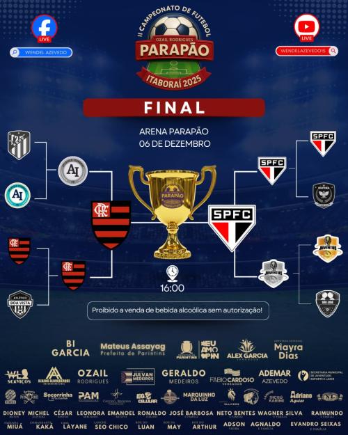 Final do Parapão 2025 distribui mais de R$ 10 mil em prêmios neste sábado (06/12)