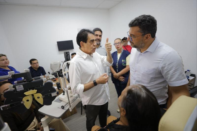 Governador Wilson Lima vistoria mutirão de cirurgias de catarata do Opera+ Amazonas em Manacapuru