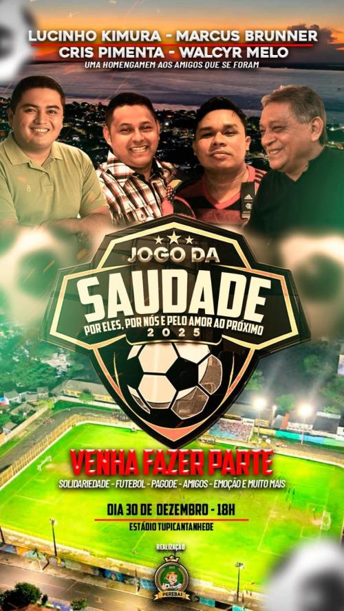 Jogo da Saudade 2025 reúne futebol, memória e solidariedade em homenagem aos amigos que partiram