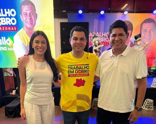 Bi Garcia declara apoio à reeleição de Saullo Vianna para deputado federal e de Mayra Dias para deputada estadual