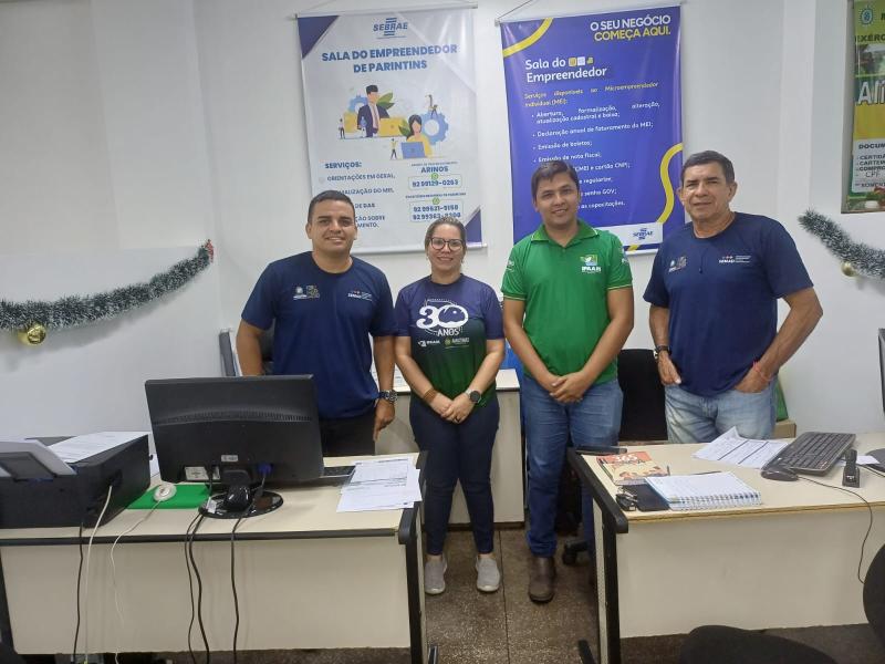 Sala do Empreendedor de Parintins e IPAAM fortalecem parceria para 2026