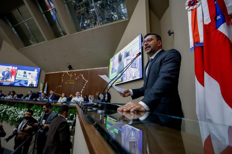 “Tudo o que fizemos teve como único protagonista o povo do Amazonas”, destaca governador Wilson Lima durante leitura da Mensagem Governamental na Aleam