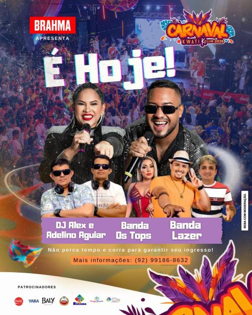 É hoje! Kwati Club vira palco do maior Baile de Carnaval da temporada em Parintins