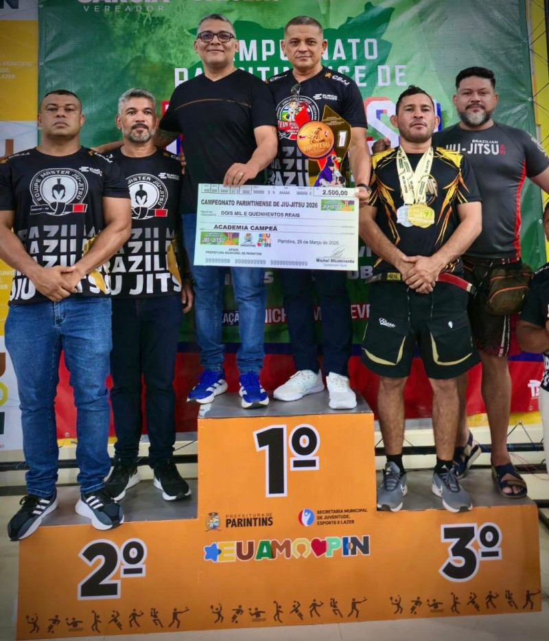Equipe Holanda é tricampeã do Campeonato Parintinense de Jiu-Jitsu