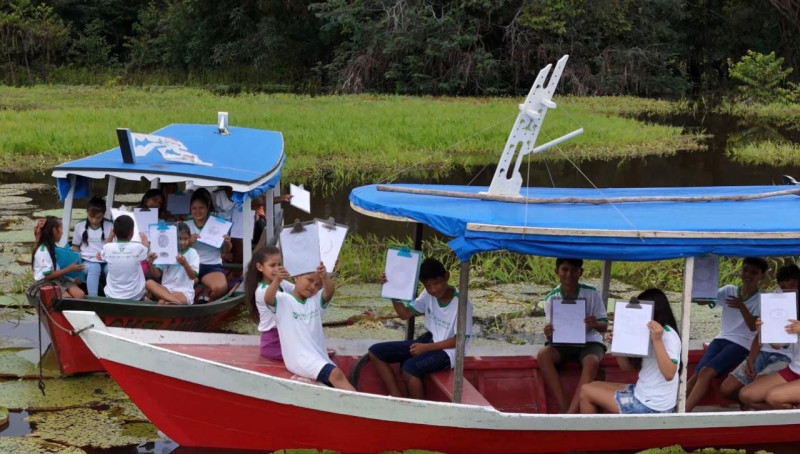 ‘Palafita & Arte’ estampa plantas medicinais da Amazônia em casas ribeirinhas