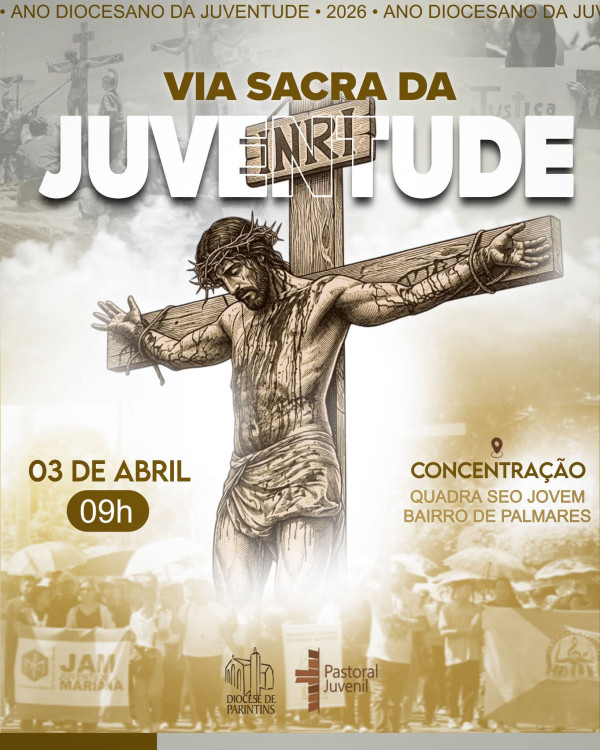 Via Sacra da Juventude reúne fiéis em Parintins na Sexta-feira da Paixão