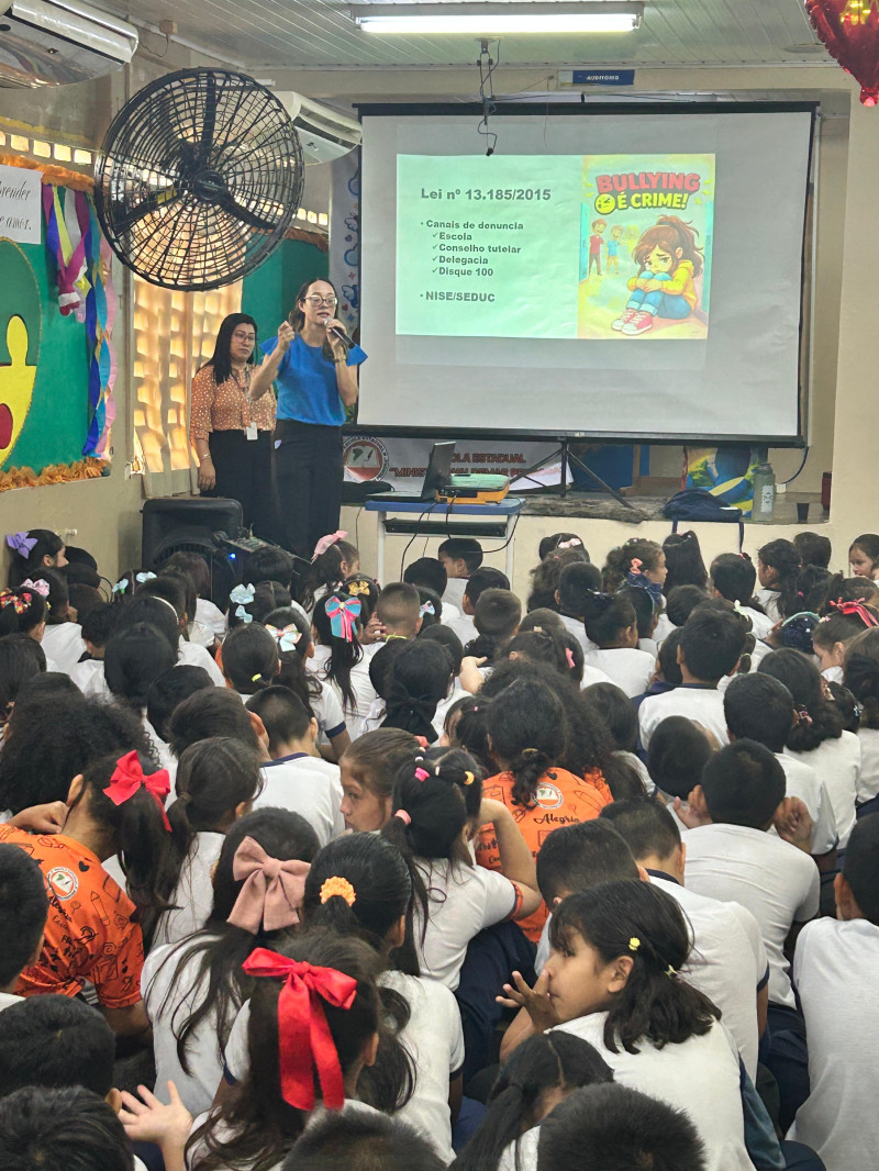 Campanha de Combate ao Bullying 2026 é intensificada nas escolas da rede estadual em Parintins