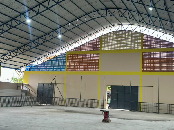 Obras do ginásio da Escola João Bosco chegam a 90% de conclusão e entram na fase final