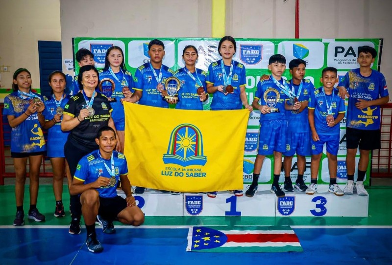Estadual Escolar de Badminton: Parintins conquista 22 medalhas e o bicampeonato por equipes com a Escola Municipal Luz do Saber