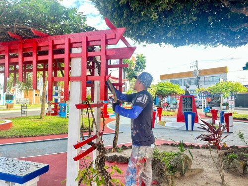 Prefeitura reforça serviços de revitalização em preparação para o Festival de Parintins