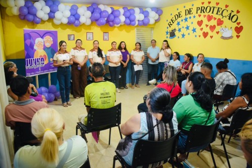 Junho Violeta: Ação do CREAS destaca cuidados e combate a violação de direitos dos idosos