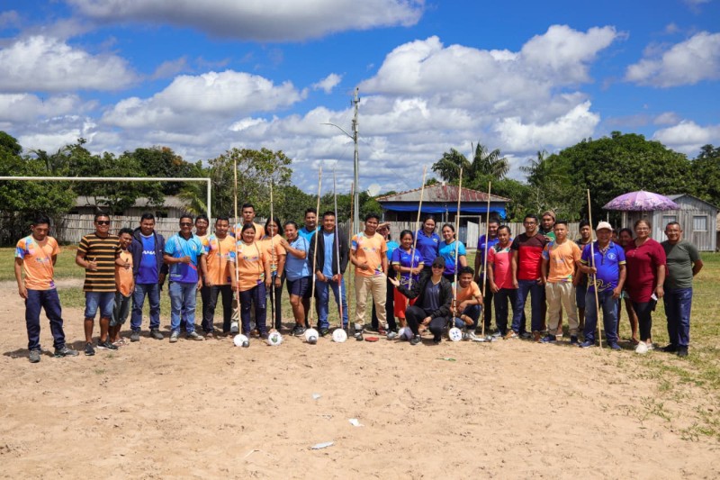 SEMED fortalece Educação Física na área indígena com oficina de atletismo e materiais alternativos