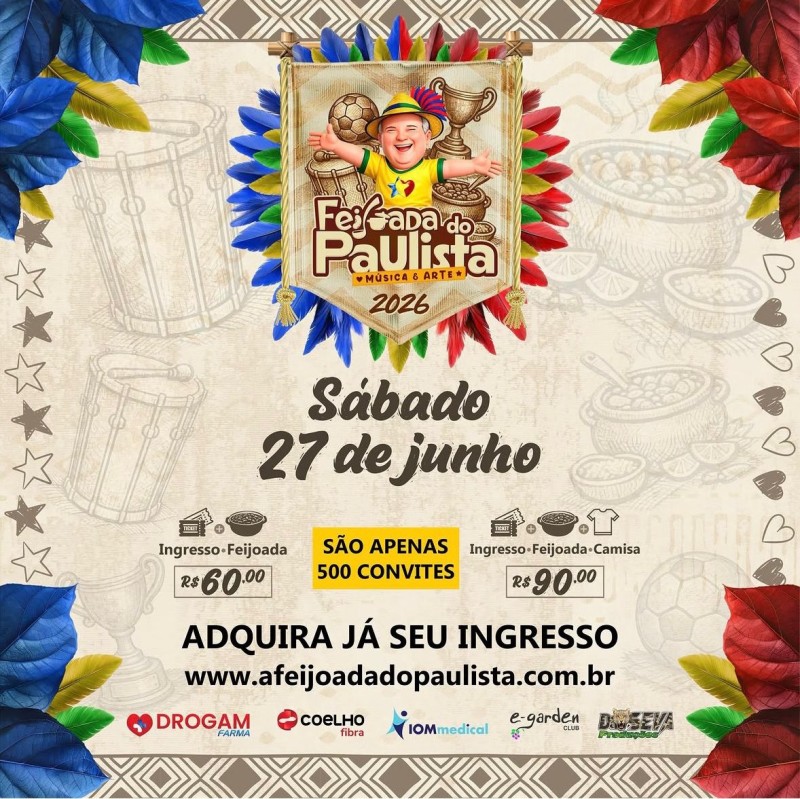 Tradicional Feijoada do Paulista Perreché Sandro Putnoki acontece durante o Festival de Parintins 2026