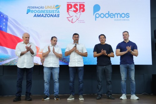 Federação União Progressista, PSB e Podemos anunciam convenção conjunta para o dia 4 de agosto em Manaus
