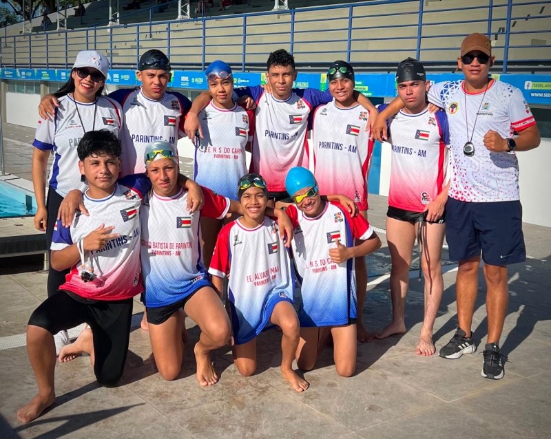 Natação de Parintins faz campanha histórica nos Jogos Escolares do Amazonas com conquista de 8 medalhas