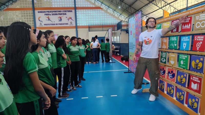 Projeto Guardiões da Amazônia promove educação ambiental para estudantes da Escola Municipal São Francisco de Assis