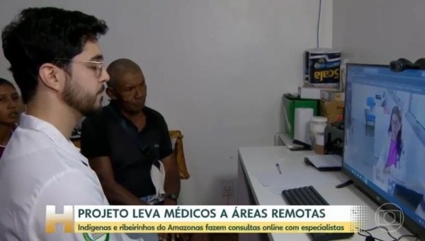 Parintins ganha destaque nacional com modelo de Telessaúde exibido pela Rede Globo