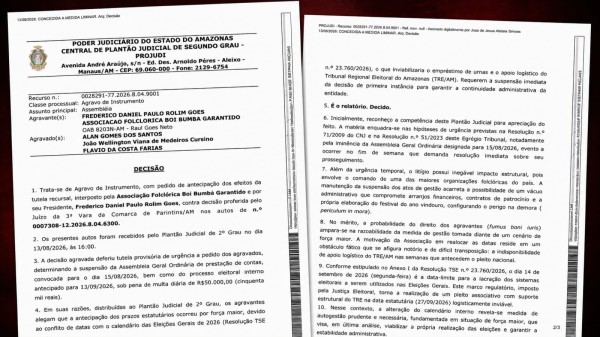 TJAM derruba suspensão e autoriza continuidade da eleição do Boi Garantido