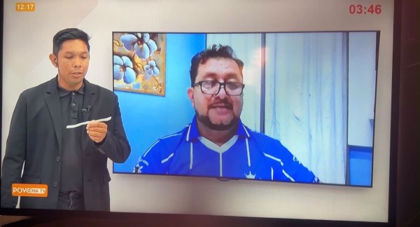 Candidato a vice da Chapa 2, Edwan Oliveira reafirma compromisso com sócios e trabalhadores do Boi Caprichoso em entrevista à TV Norte