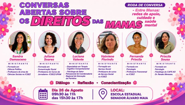 Ufam leva debate sobre violência contra a mulher a estudantes de Parintins