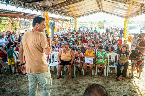 Prefeito Mateus Assayag anuncia UBS, creche e títulos definitivos para 890 famílias na região do Macurany