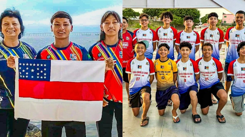 Atletas de Badminton e Vôlei de Parintins viajam para disputar os JEBs 2025 em Brasília