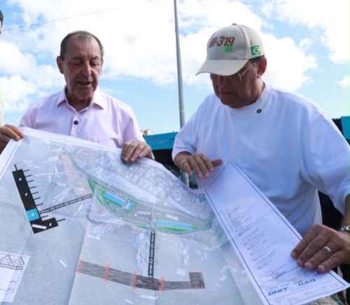 Com articulação de Omar Aziz e Eduardo Braga, obras do novo porto começam na Manaus Moderna