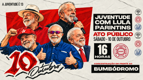 Juventude com Lula realiza ato público neste sábado (10) em Parintins