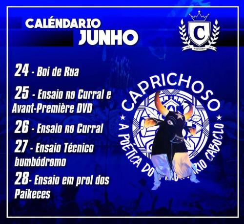 Caprichoso apresenta programação de eventos  do mês de junho