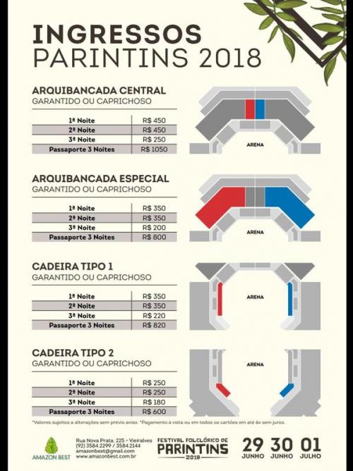 Começou Pré-venda de ingressos para o Festival de Parintins