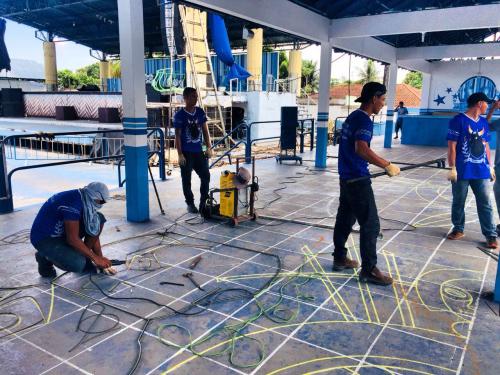 Boi Caprichoso constrói cenografia do Curral para DVD 2018