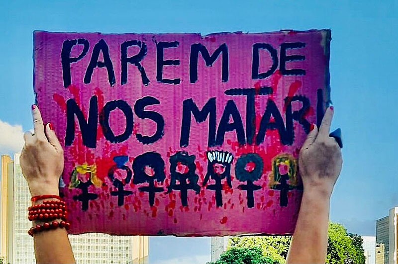 O volume de feminic&iacute;dios &eacute; di&aacute;rio! Centenas de vidas s&atilde;o eliminadas, incluindo-se a F&ecirc;mea Universal &ndash; M&atilde;e Terra. Foto: Arquivo Levante Feminista